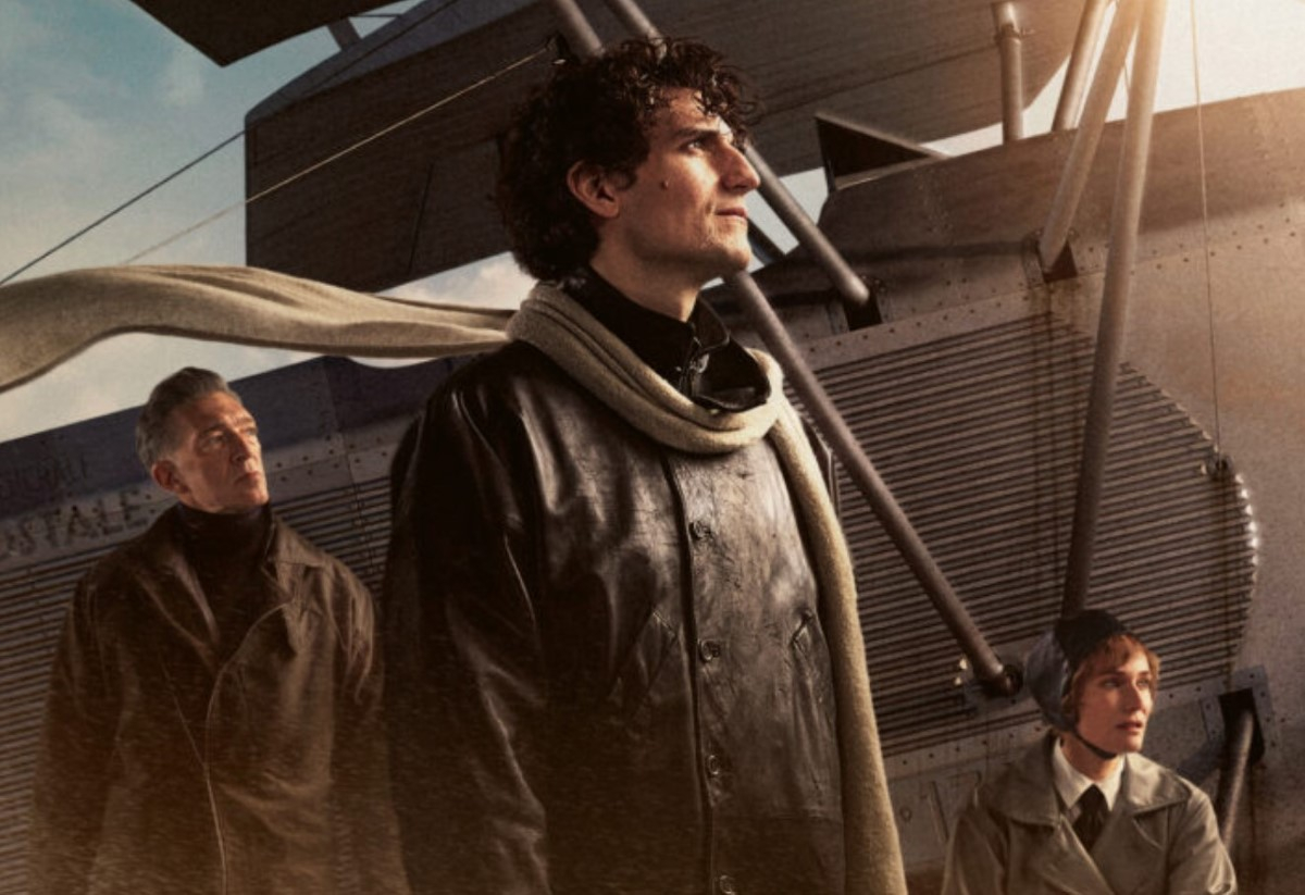 Fragment plakatu "Saint-Exupéry. Zanim powstał Mały Książę"