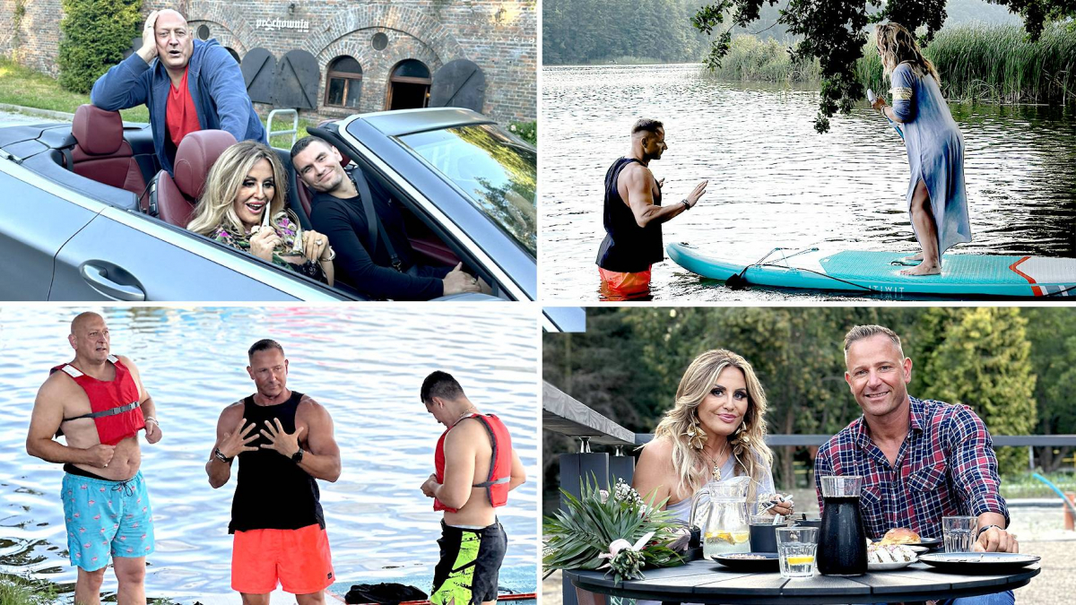 Kadr z programu "Dagmara szuka męża", który jest emitowany na antenie telewizji Polsat. Na zdjęciu Dagmara Kaźmierska