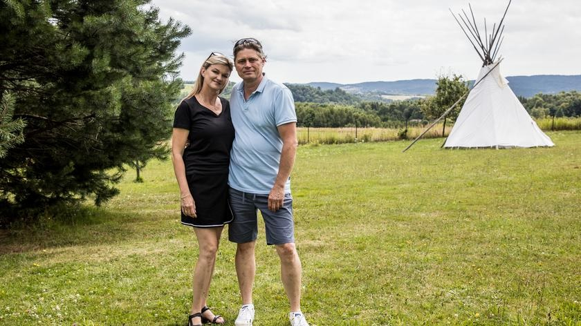 Kadr z programu reality show "Bitwa o gości" od TVN.