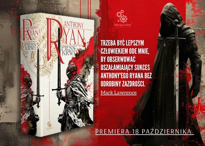 Pieśń krwi - grafika promująca książkę