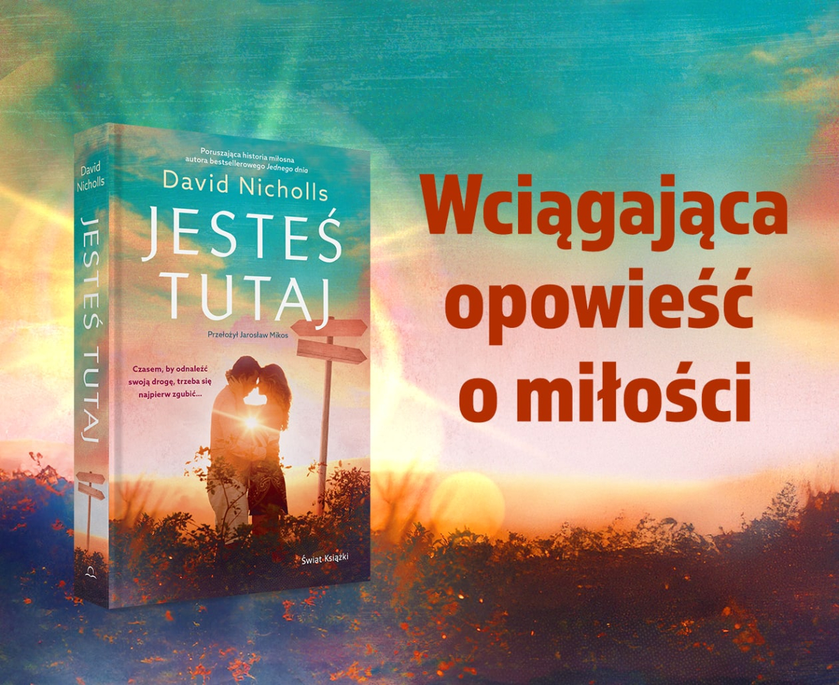 Jeste� tutaj - grafika promuj�ca ksi��k�