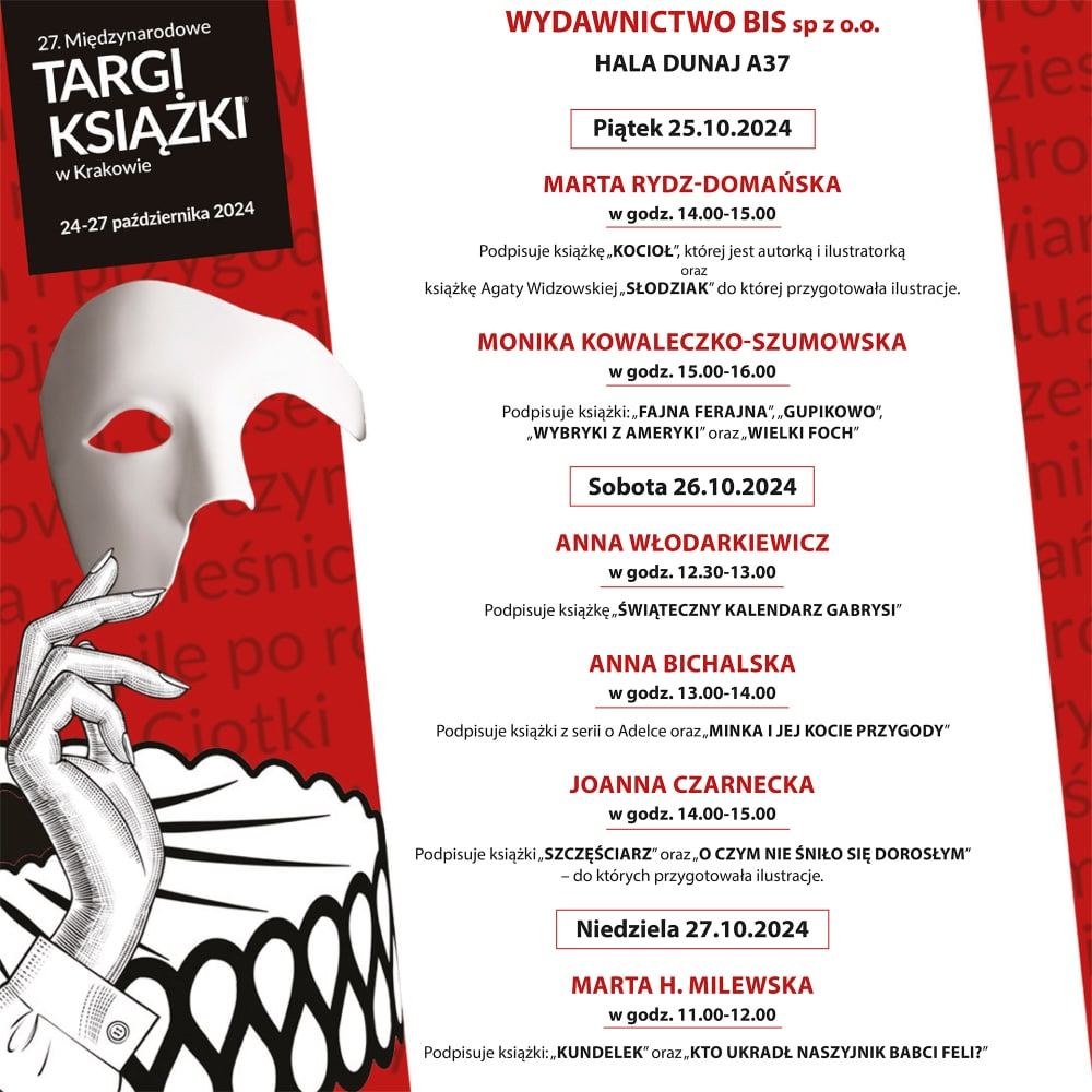 Wydawnictwo Bis plan spotkań