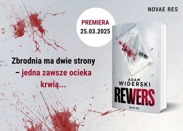Rewers Adam Widerski grafika promująca książkę