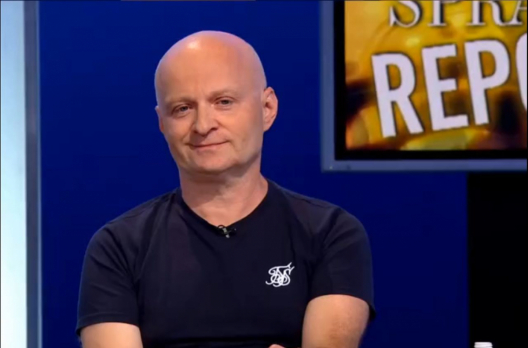 Elżbieta Jaworowicz w studiu programu Sprawa dla reportera