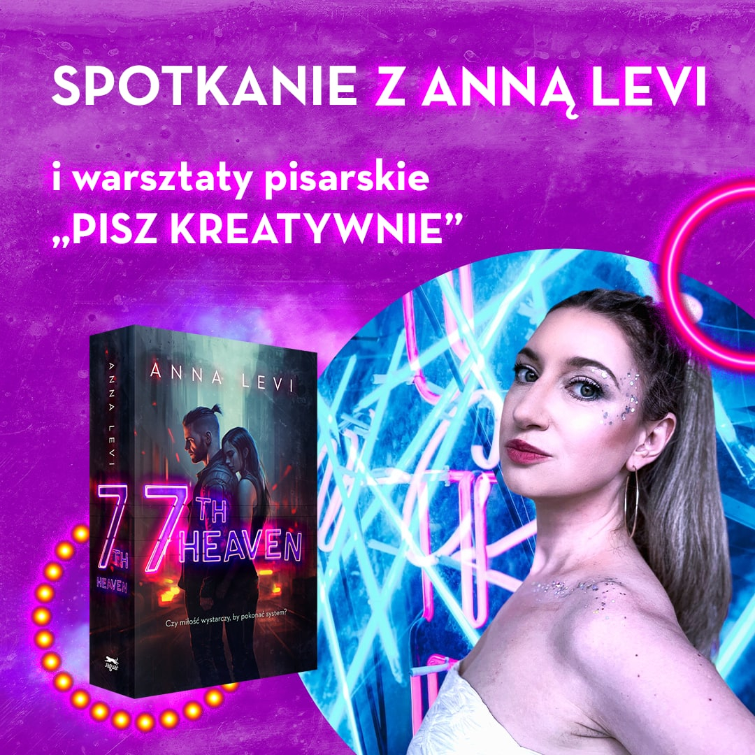 Anna Levi na targach książki w Krakowie. Plakat