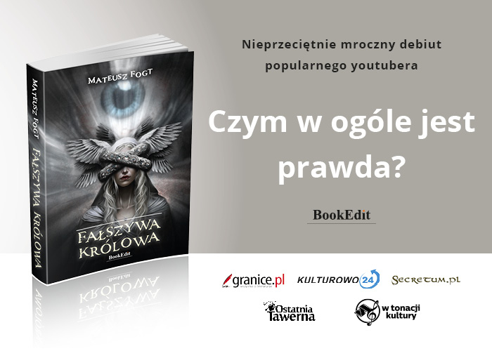 Faszywa krlowa Mateusz Fogt - grafika promujca ksik