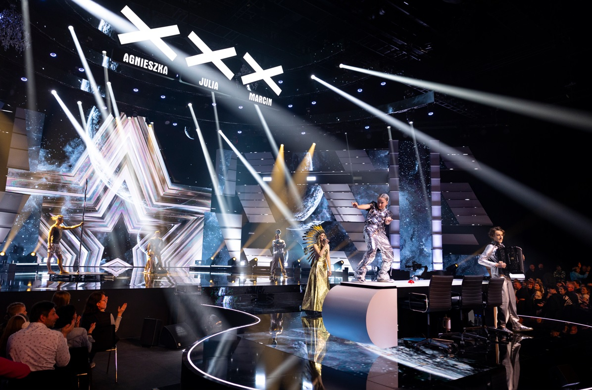 Kadr z programu talent show "Mam talent" od TVN