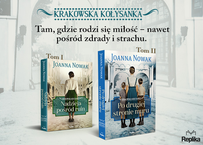 Po drugiej stronie muru. Krakowska kołysanka Joanny Nowak - trafika promująca książkę
