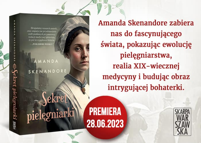 Sekret Pielęgniarki - grafika promująca książkę