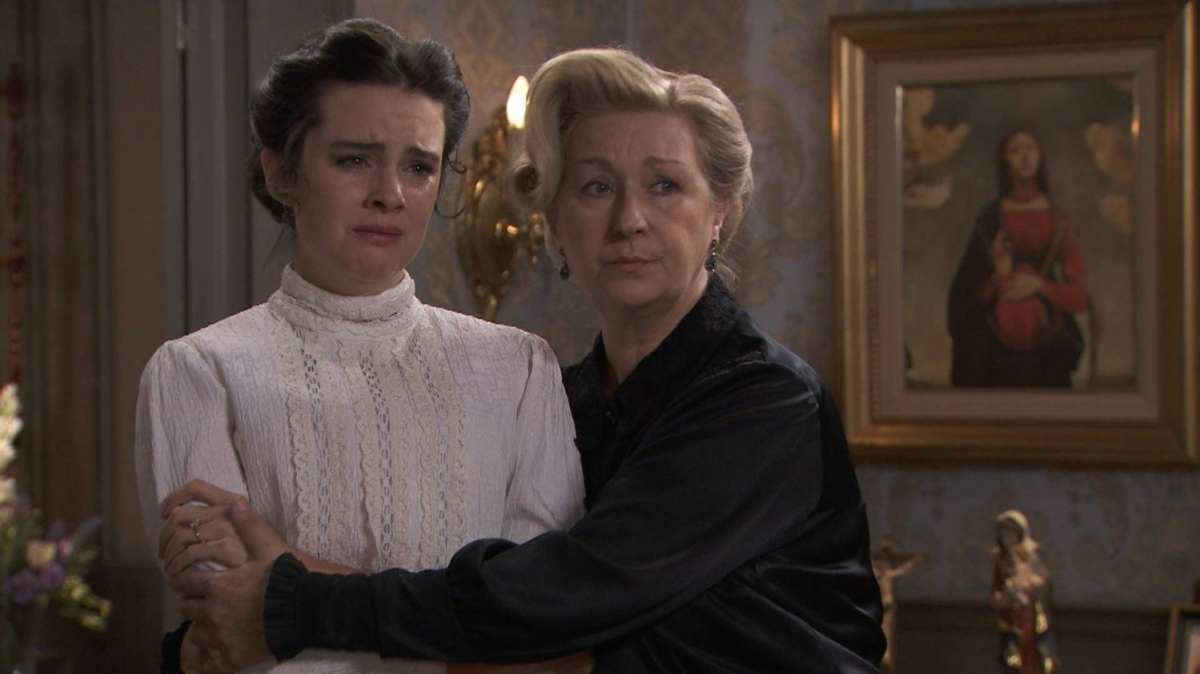 Kadr z serialu "Akacjowa 38", emitowanego na antenie TVP 2. 