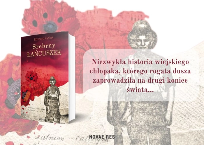 Srebrny łańcuszek grafika promująca książkę