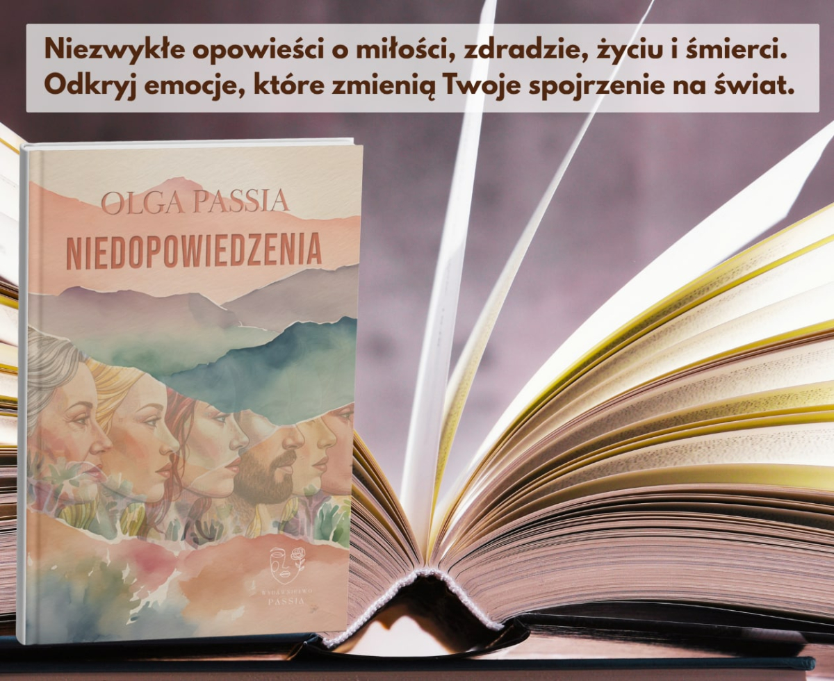 Olga Passia: „Niedopowiedzenia" grafika promujca ksik