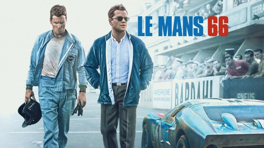 Matt Damon jako Carroll Shelby i Christian Bale jako Ken Miles w filmie " Le Mans 