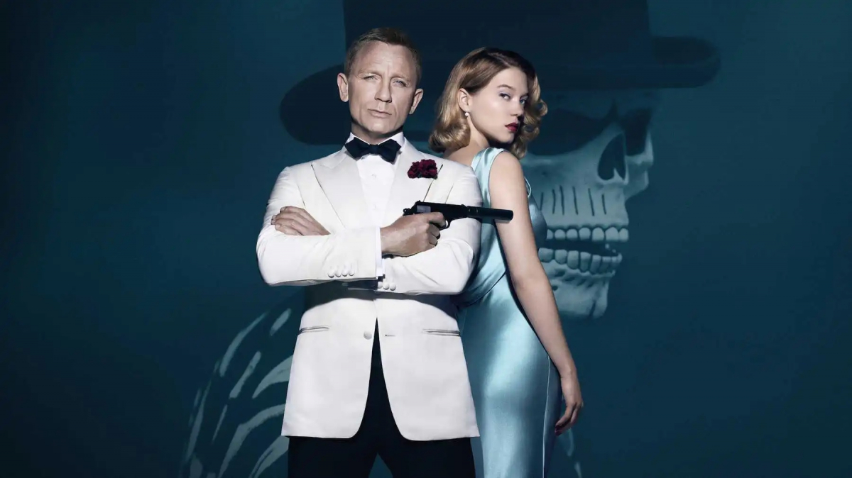 Daniel Craig jako James Bond i Léa Seydoux jako Madeleine Swann w filmie "Spectre".